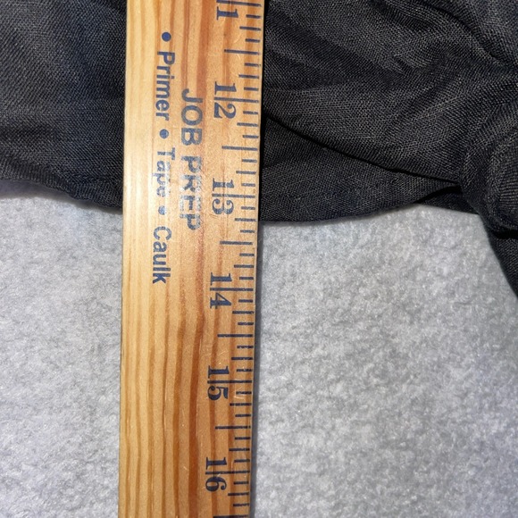 Dissh Linen Tie Front Sleeveless Crop Top Black Womens Size10 Minimalist Coastal - Picture 5 of 7